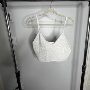 Aerie Light Gray Knit Crop Top